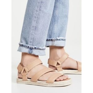 Vince. Elian Leather Platform Sandals - Size 8